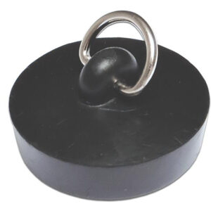 Gumová vanová zátka 46mm černá