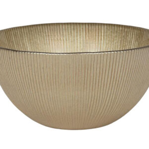 HIT Skleněná miska 15cm matná zlatá