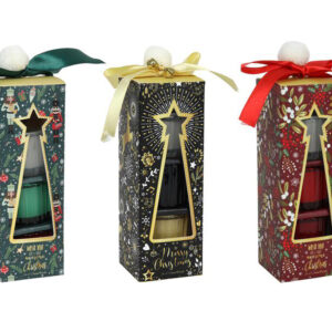 HIT Vonná svíčka ve skle 4 hodiny MIX barev 3ks