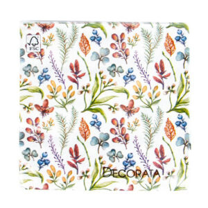 PROCOS Papírové ubrousky 33x33cm 3vrstvé bylinky 20ks