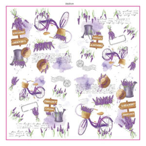 PROCOS Papírové ubrousky 33x33cm 3vrstvé levandule 20ks