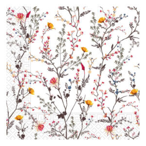 PROCOS Papírové ubrousky 33x33cm 3vrstvé podzimní květy 20ks