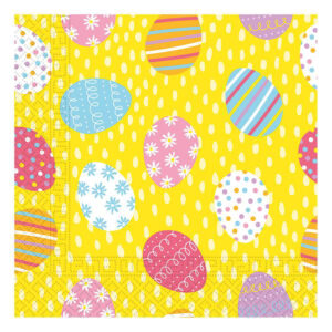 PROCOS Papírové ubrousky 33x33cm 3vrstvé velikonoční vejce 20ks