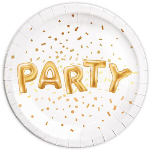 PROCOS Papírový talíř 23cm party 8ks