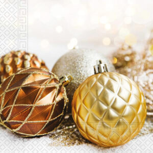 PROCOS Vánoční papírové ubrousky 33x33cm 3vrstvé ozdoby 20ks