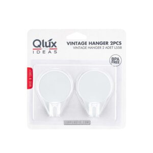 Plastové samolepicí háčky QLUX 2ks MIX barev