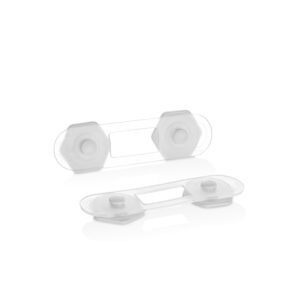 Plastový bezpečnostní zámek na nábytek QLUX 2ks