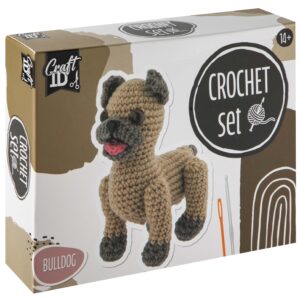 RMS Kreativní sada na háčkování 16cm buldog