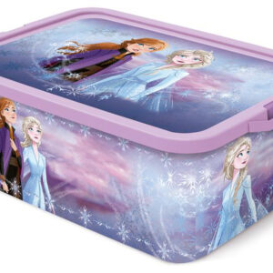 STOR Plastový úložný box s víkem Ledové království 13l