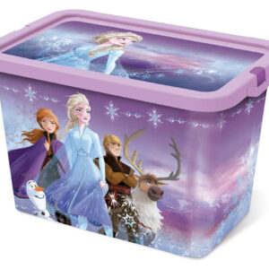 STOR Plastový úložný box s víkem Ledové království 7l