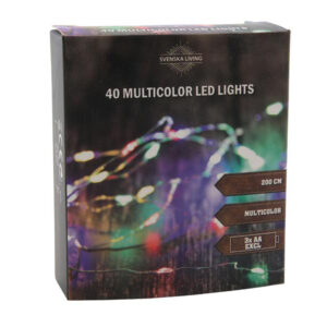SVENSKA LIVING Světelný řetěz 40LED 200cm vícebarevný