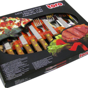 Sada steakových příborů TORO Wood 12ks