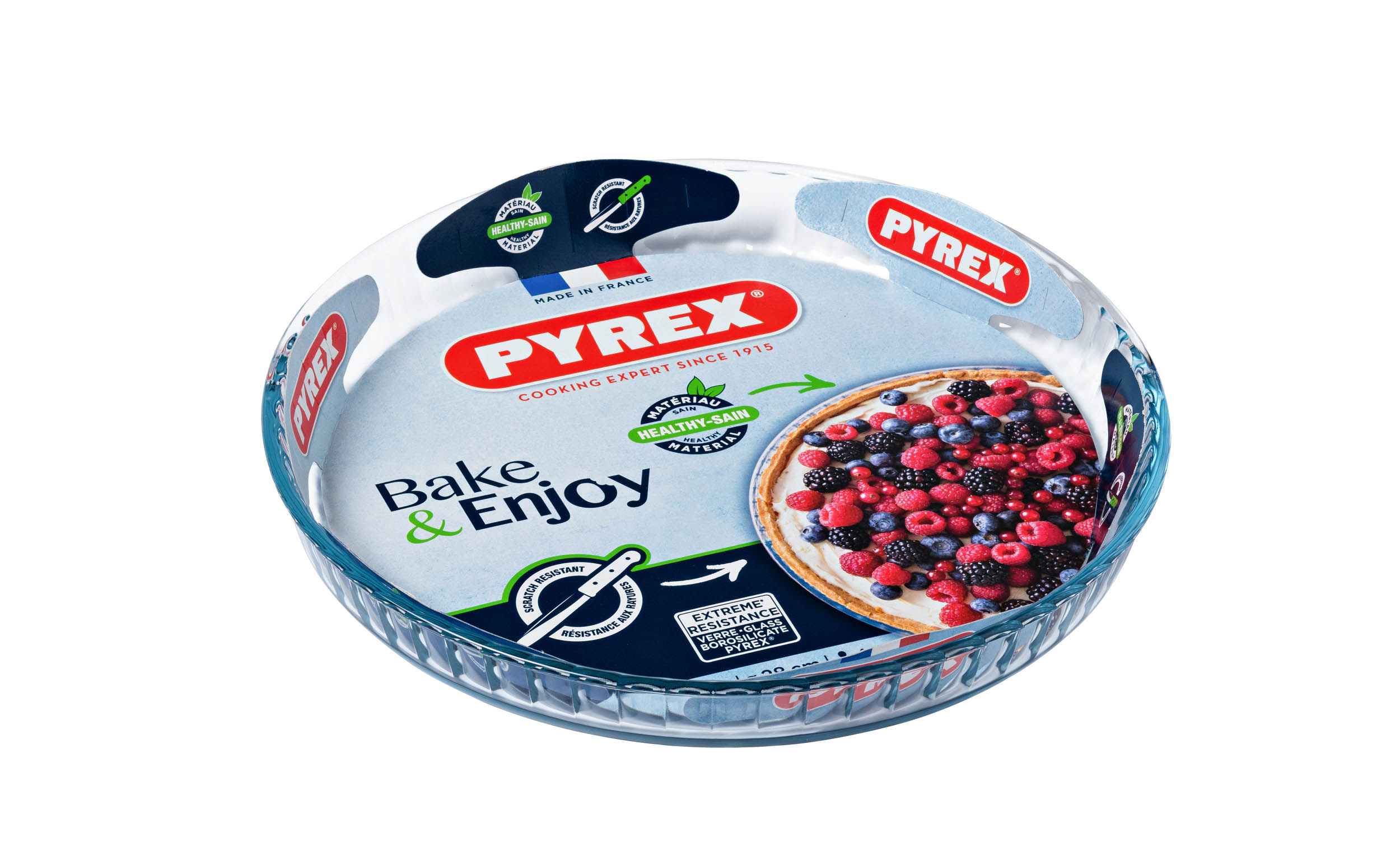 Skleněná zapékací forma na koláč PYREX 28cm
