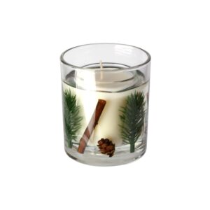 Vánoční vonná svíčka ve skle PROVENCE 18 hodin eukalyptus borovice