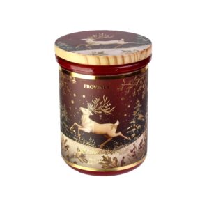Vánoční vonná svíčka ve skle PROVENCE 30 hodin sváteční koření
