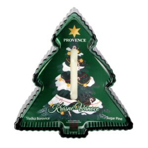 Vonná svíčka ve skle PROVENCE 10 hodin stromek