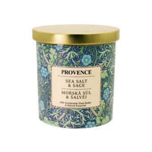 Vonná svíčka ve skle PROVENCE 30 hodin mořská sůl a šalvěj