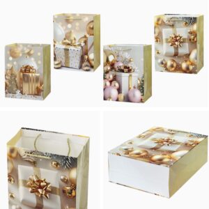 Papírová dárková taška TORO 32x26x12cm MIX vánoční dárek