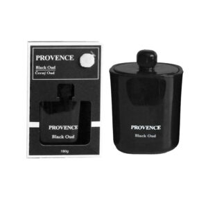 Vonná svíčka ve skle PROVENCE 25 hodin black oud