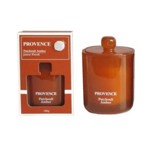 Vonná svíčka ve skle PROVENCE 25 hodin pačuli jantar