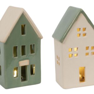 HIT Vánoční dekorace LED domeček 15cm MIX barev