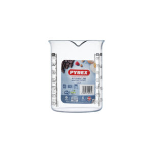 Skleněná odměrka s nálevkou PYREX 750ml