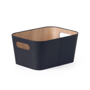 TORO Úložný košík KITCHISIMO 23x30x15cm černá
