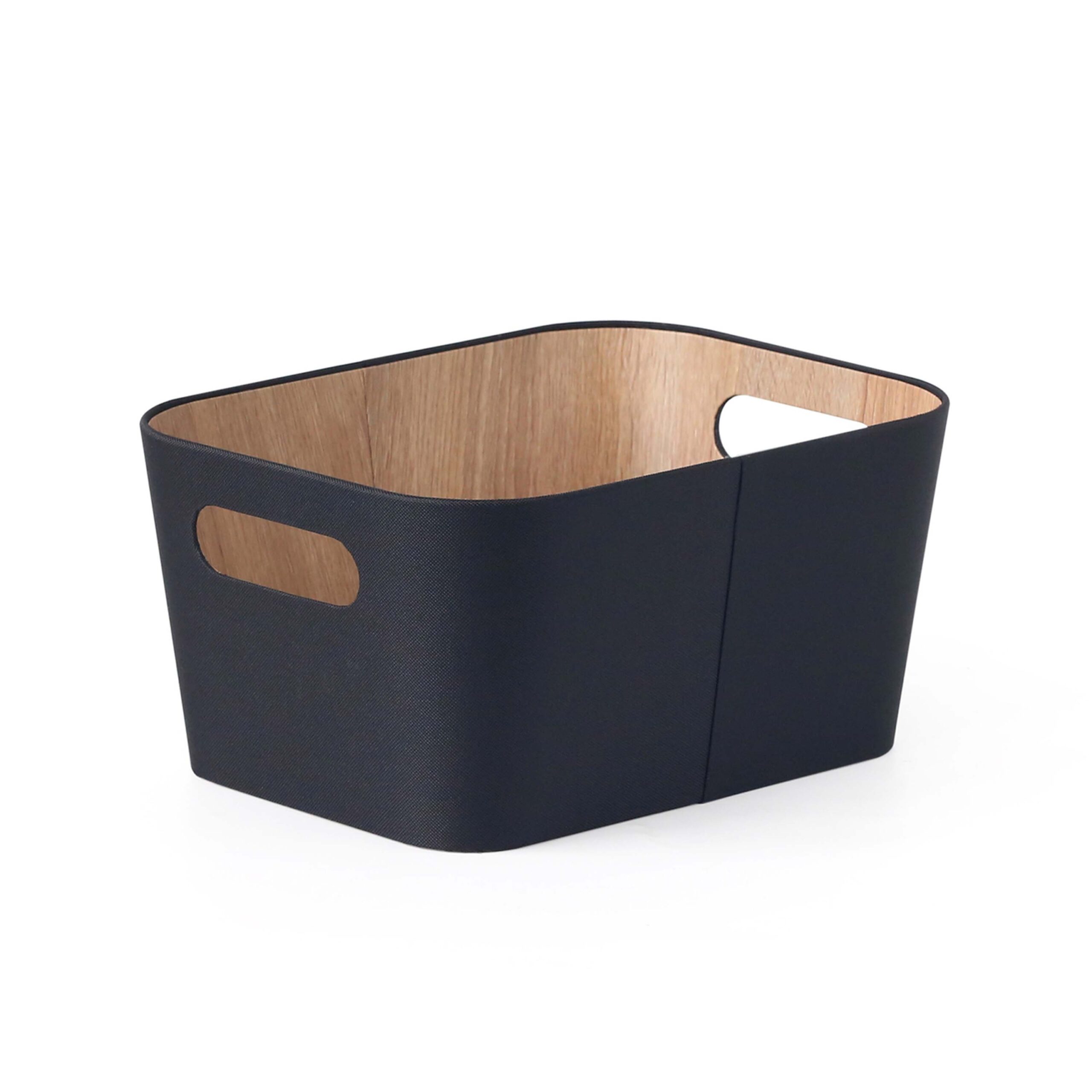 TORO Úložný košík KITCHISIMO 23x30x15cm černá