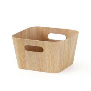 TORO Úložný košík KITCHISIMO 27x27x16cm hnědá