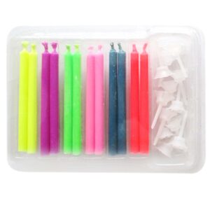 TORO SVÍČKY NA DORT S BAREVNÝM PLAMENEM 12KS S DRŽÁČKEM